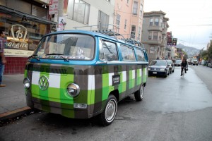 cool VW van with eyelid