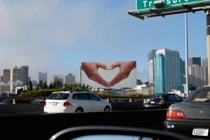 Heart Hands billboard