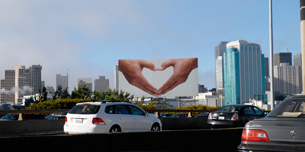 Heart Hands billboard