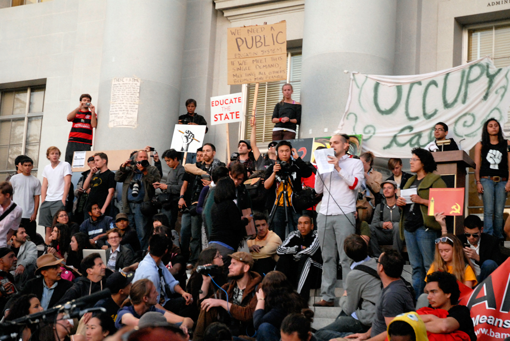 Occupy Cal Sproul Hall - Jack Kornfield and Wes Nisker
