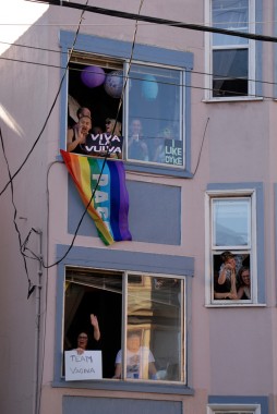 Window Watchers at the Dyke March
