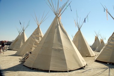 Teepees. Photo: Wendy Goodfriend