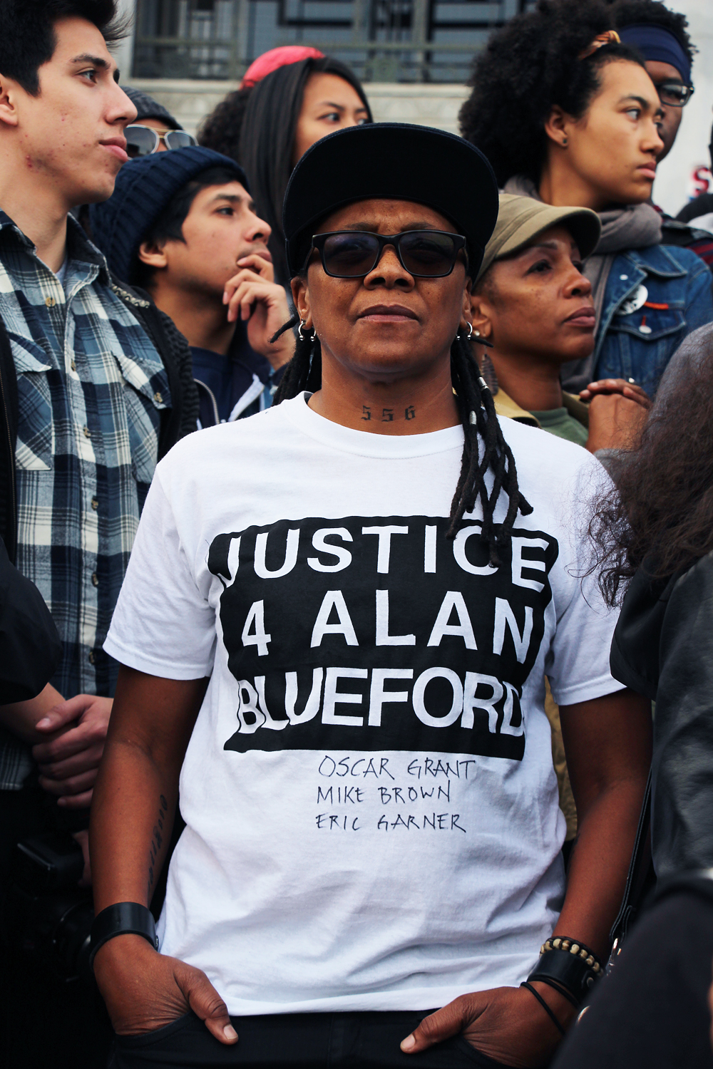 Alex U. Inn at Millions March Oakland. Photo: Wendy Goodfriend