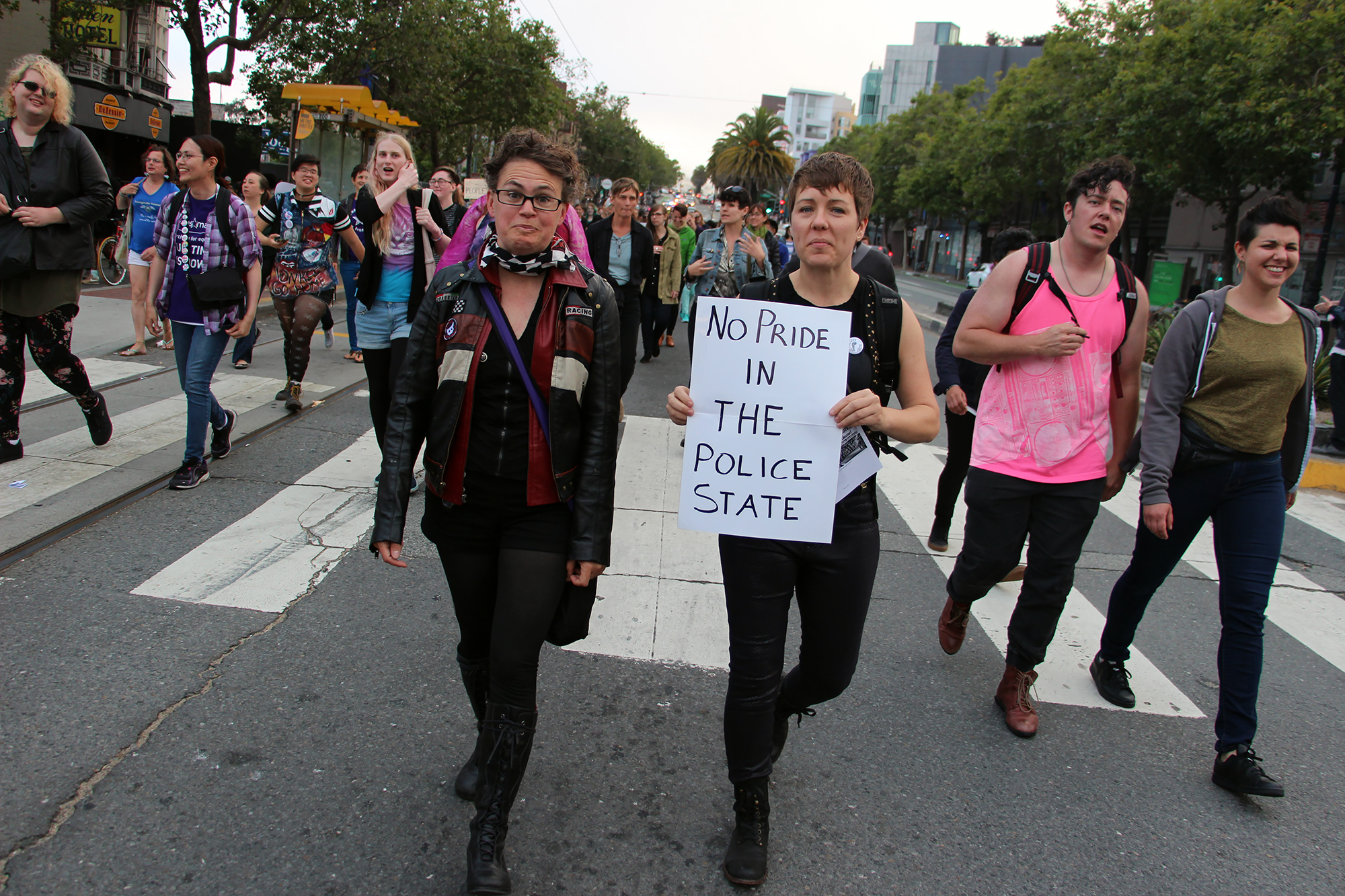 Trans March SF - No Pride in Police State